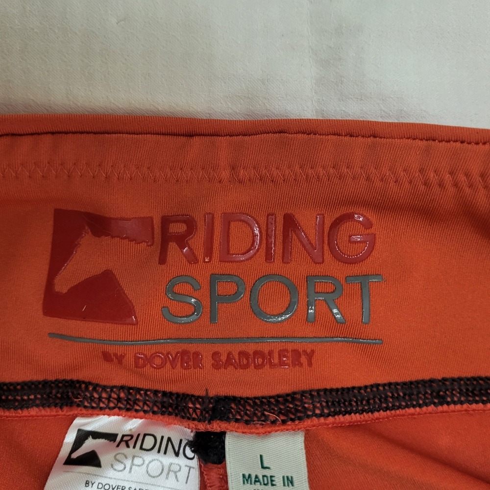 Riding Sport Dover Saddler Rust Orange Full Seat Silicone Grip Riding Tights L - Picture 7 of 12